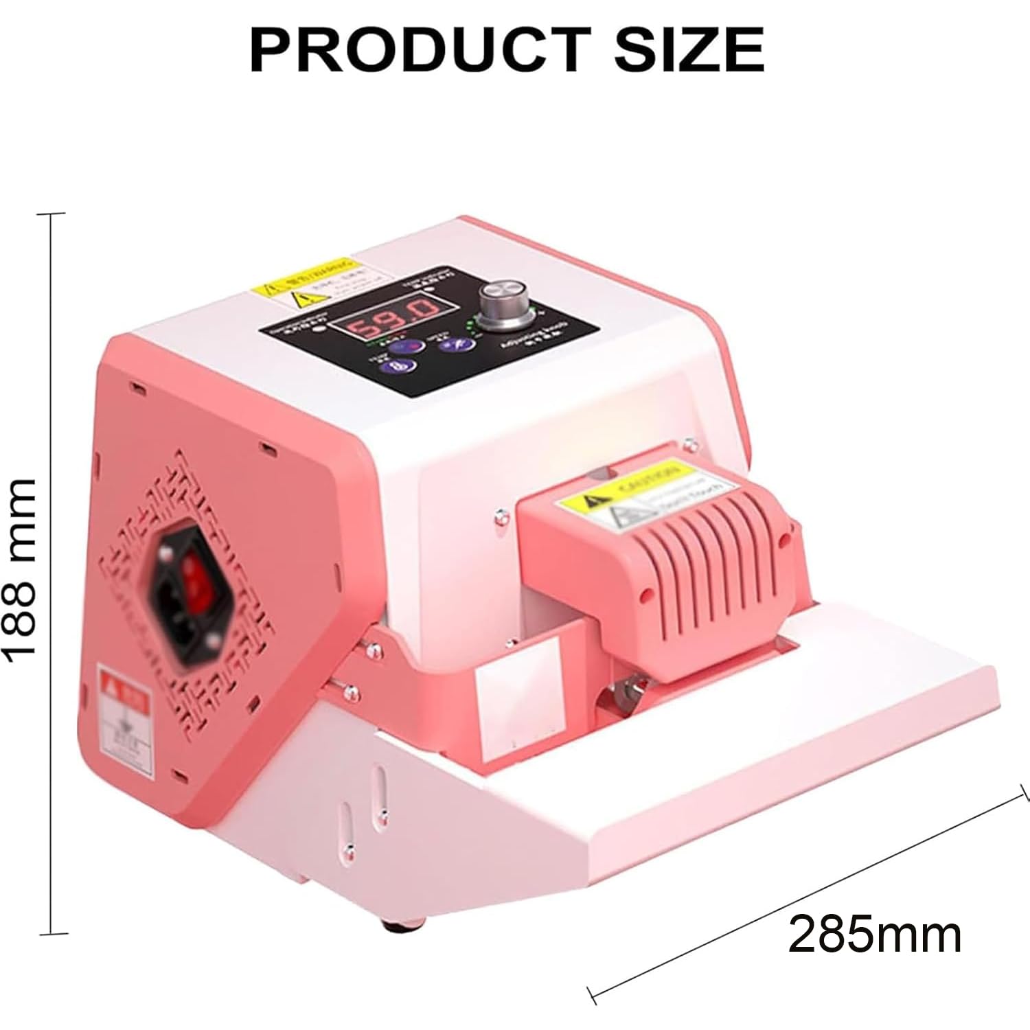 Máquina automática de envasado de alimentos, máquina de sellado térmico de bolsas de plástico, motor de 300 W, velocidad de 5 m/min, grosor de sellado de 1 cm, ideal para cocina doméstica