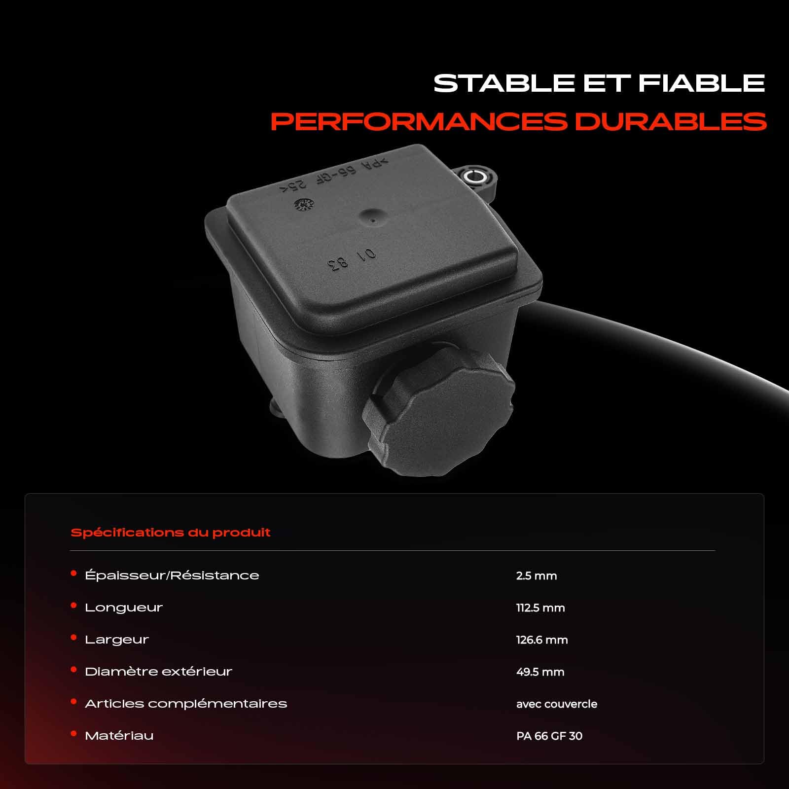 Frankberg Réservoir de Pompe Direction Assistée Compatible avec Classe G W463 Classe C T-modèle S203 Classe E W210 Classe S Coupé C215 Classe M W163 Remplacer# PSR0022