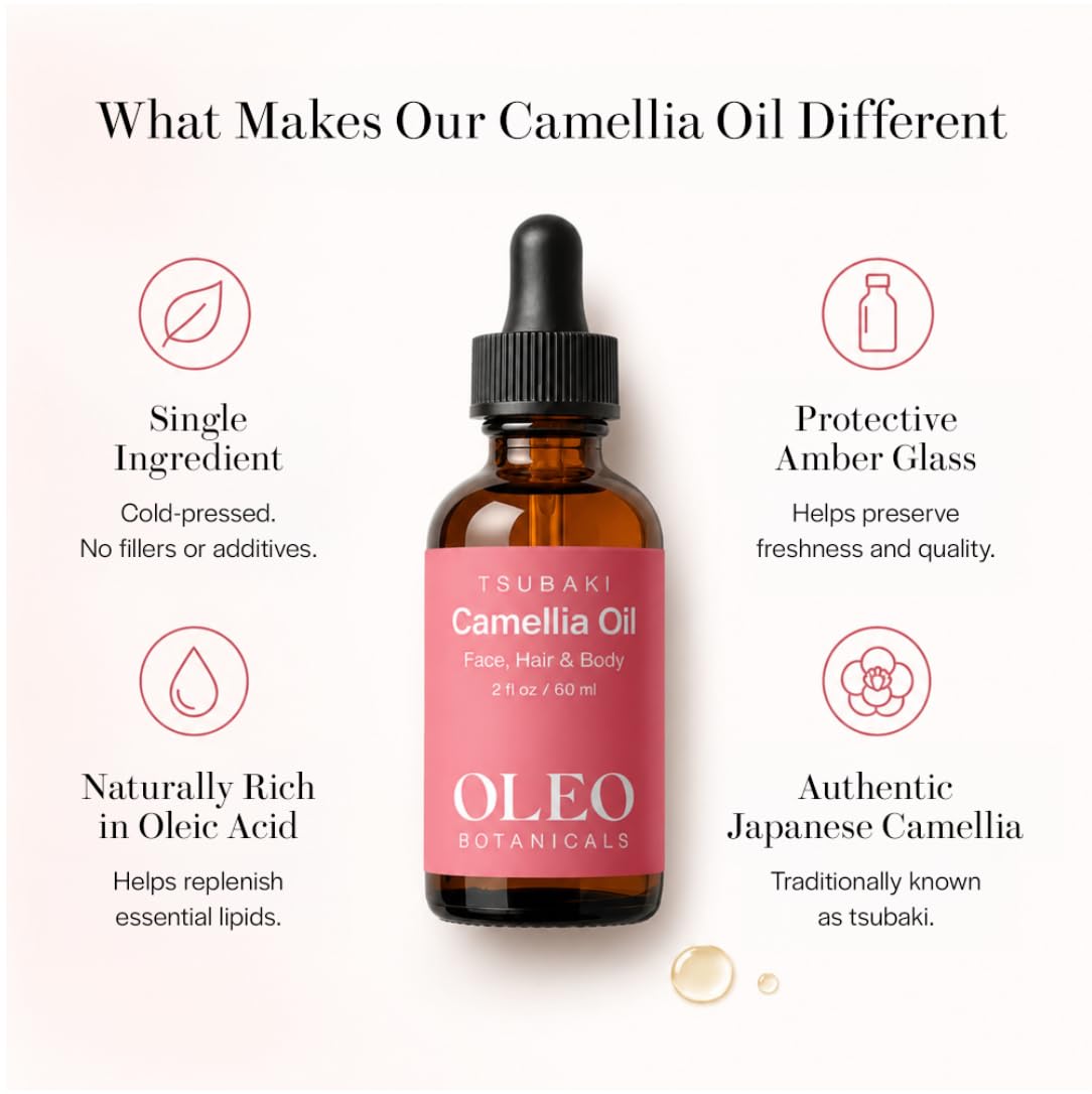 Amazon.com: Oleo Botanicals Japanese Camellia Oil (Tsubaki) - 100