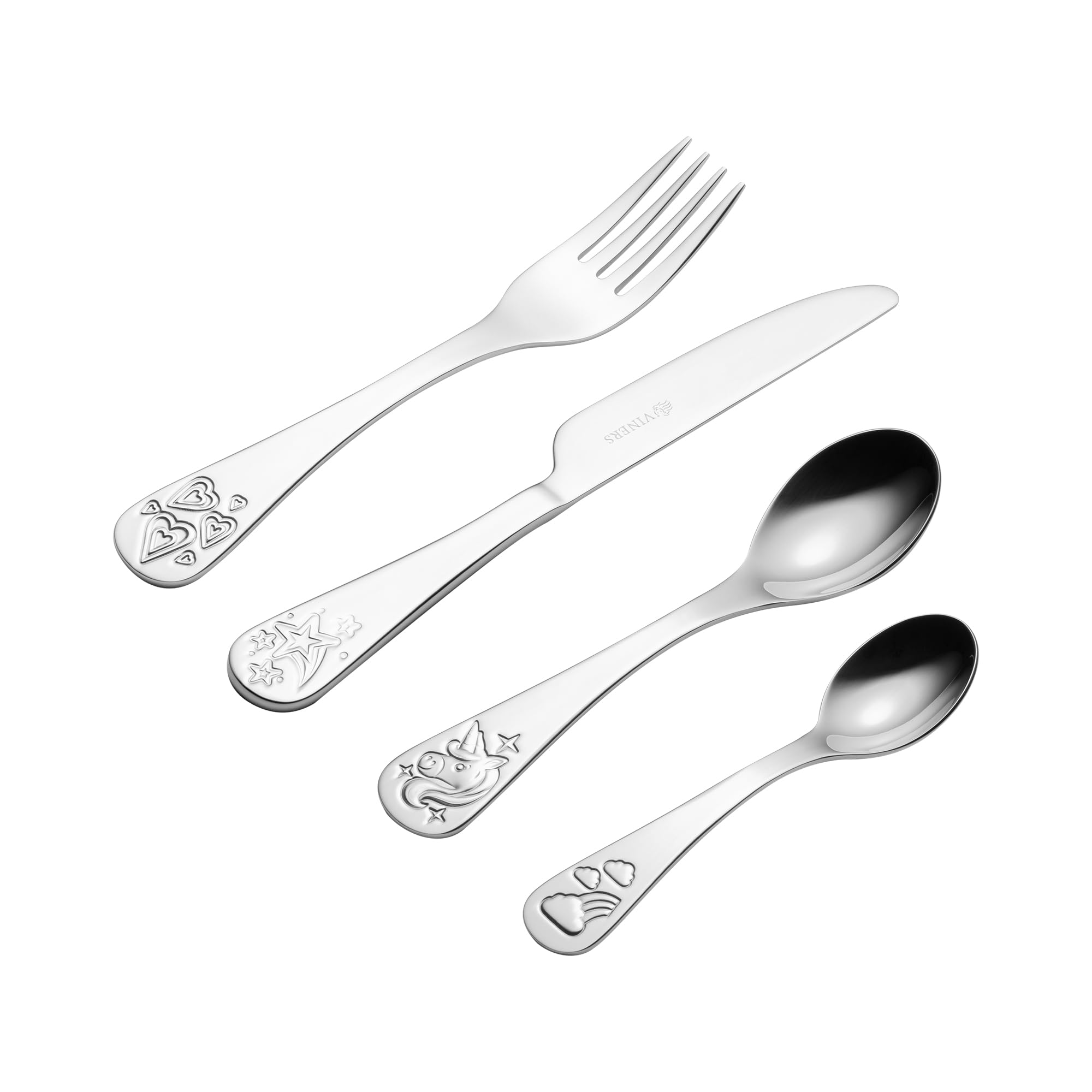 Viners 4-Piece Believe Cutlery Set Unisex Purple Kids
