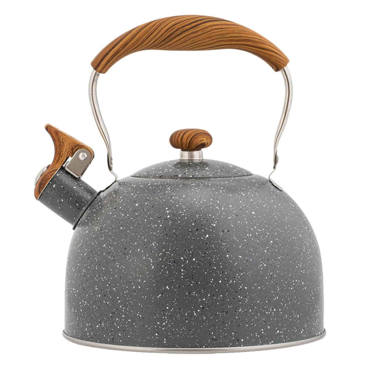 Tetera Silbante de 2,5 L en Acero Inoxidable Asa Plegable