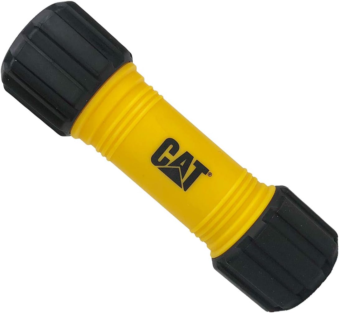 Cat CTRACK 200 Lumen High Power LED Flashlight with Weather Resistant Power Switch Cover(Black/Yellow)