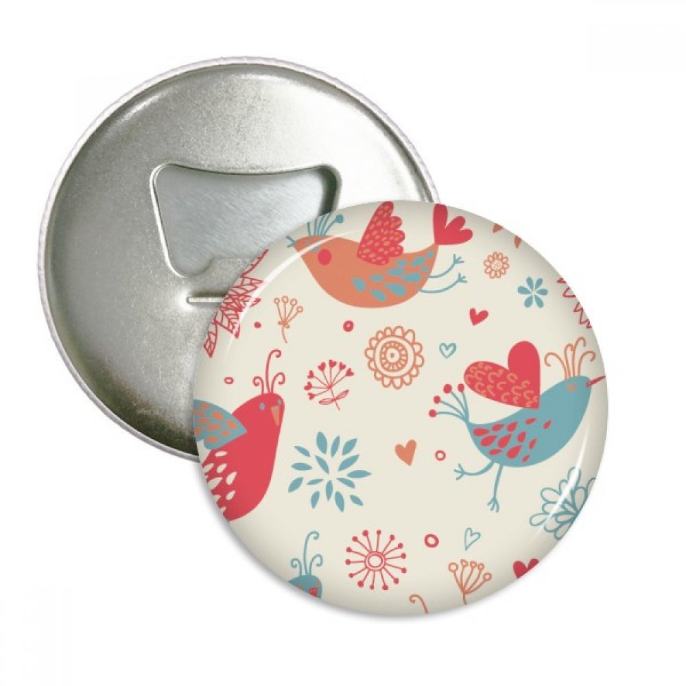 Ouvreur aimants pour refrigerateur oiseau fleur argent pour ne plus chercher