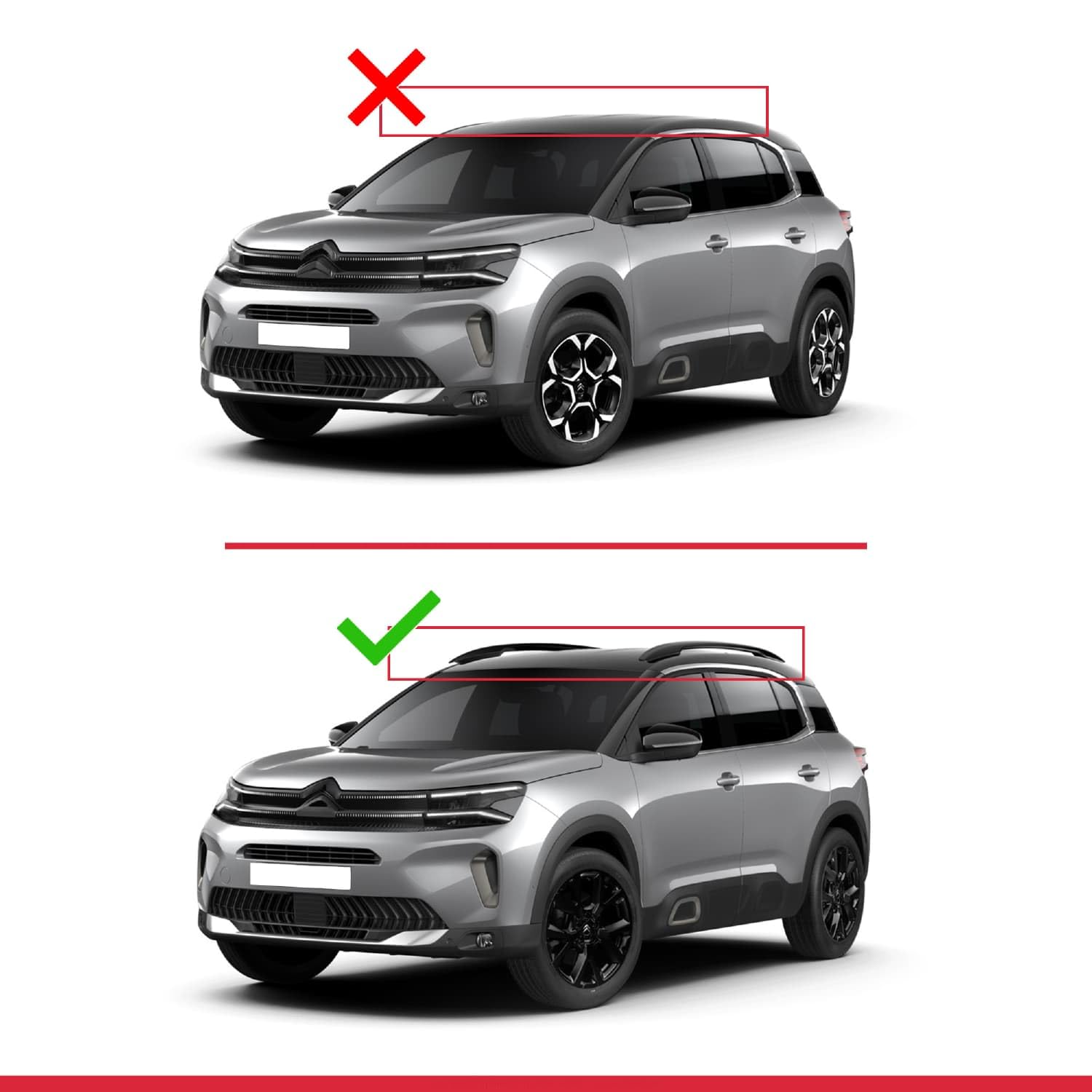 ACE-4 Barre Portatutto Per Citroen C5 X (E43) 2021-2025 – 2 Barre In Alluminio, Carico 75kg, Antifurto
