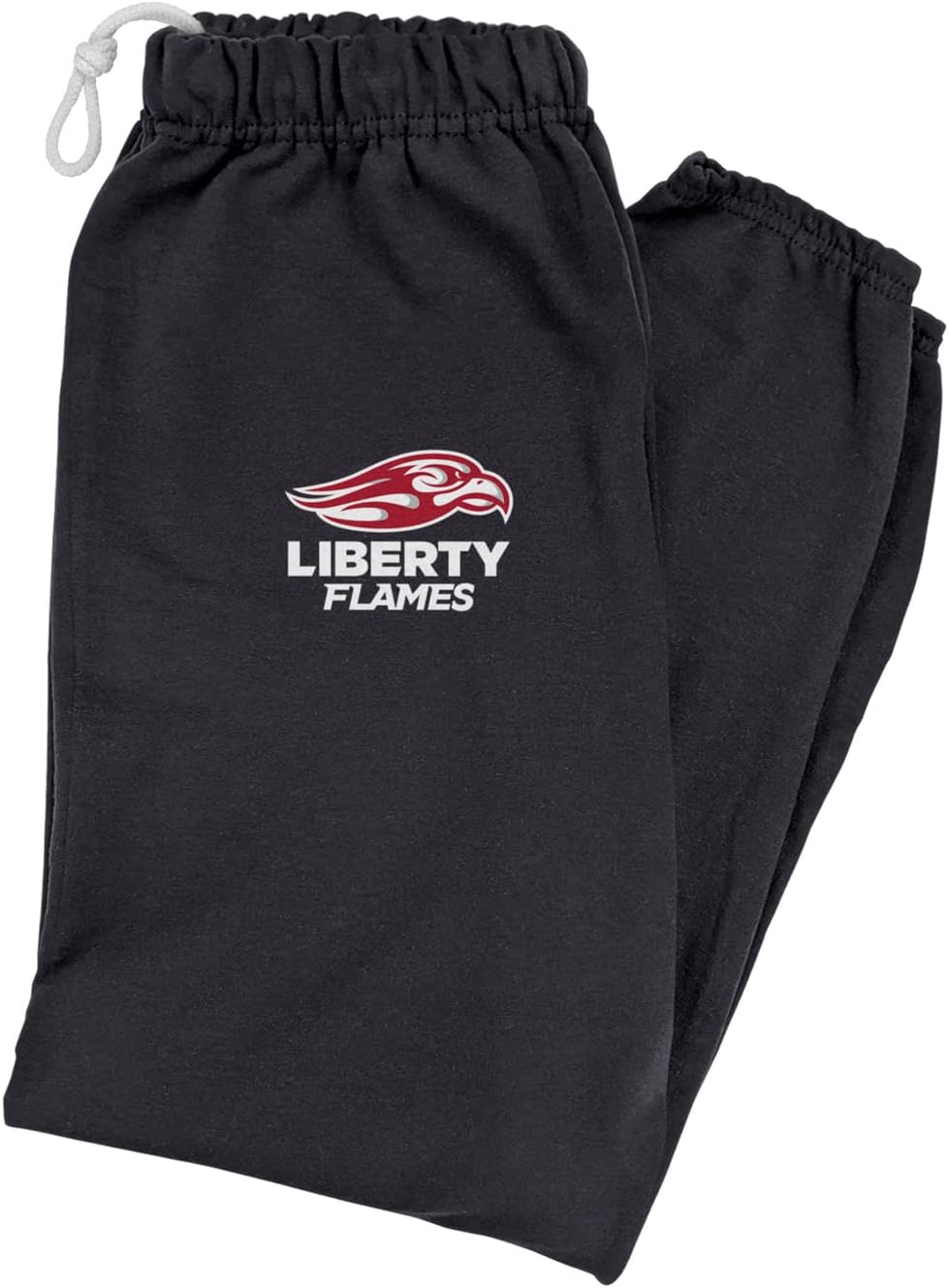 LOGOVISION Liberty University School Logo Mens Jogger Sweatpants, Black, XX-Large