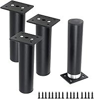 Vista 13 de Bitray Patas de muebles Pie de muebles 8 pulgadas/7.9 in Pies ajustables Hogar Proyectos DIY Sofá Pierna - 4pcs