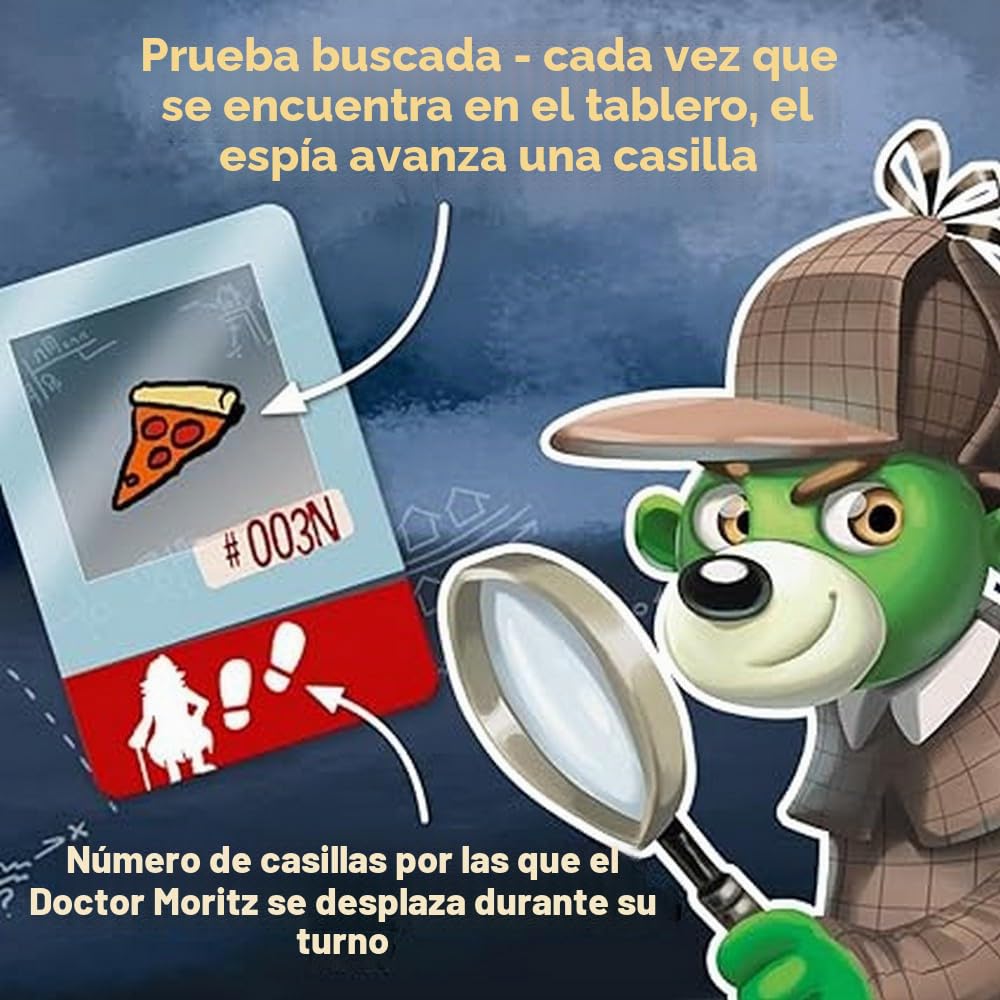 Trefl-Spy Guy-Juego de Detective Cooperativo Buscar Evidencias y Atrapar al Criminal, Gran Meseta con Ciudad, Juego Familiar para Adultos y Niños de 5 Años [ versión en francés]