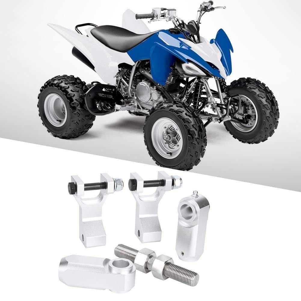 Kit di abbassamento del telaio, kit di collegamenti di abbassamento delle cadute regolabili adatto per Raptor 350 350R 660 660R 700 700R(Argento)