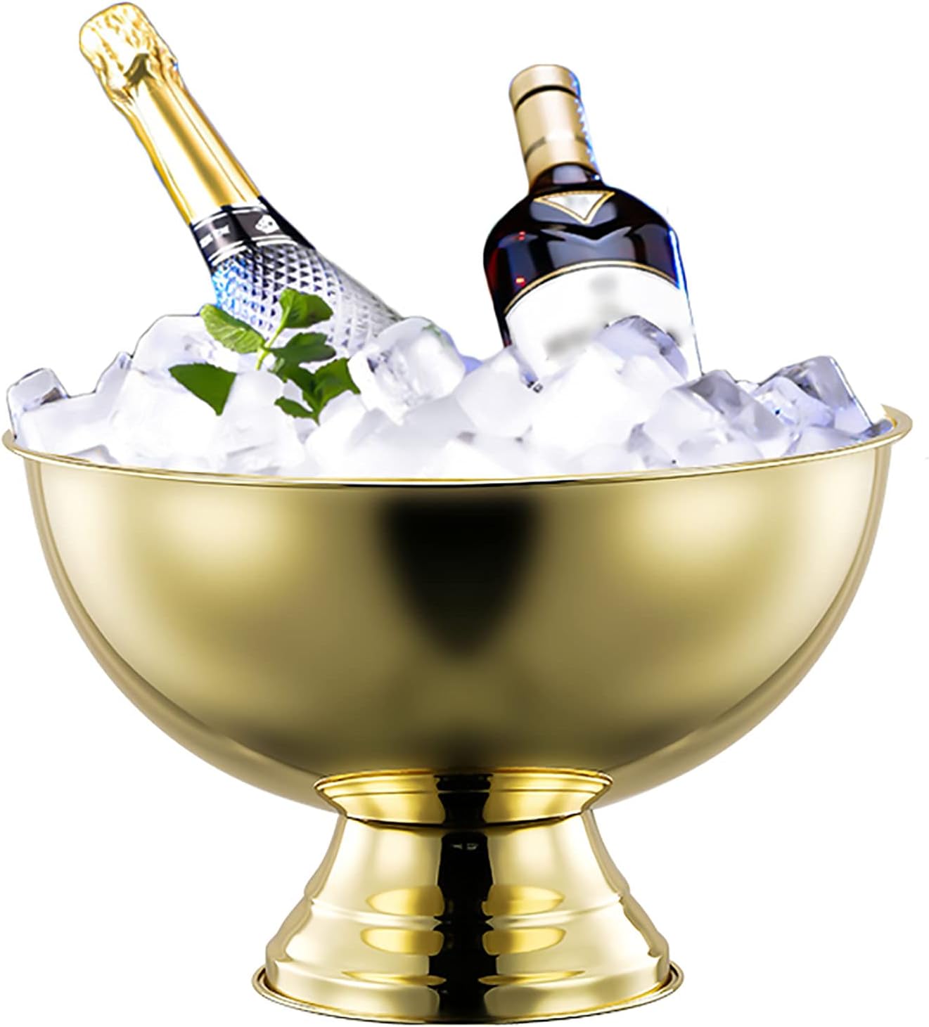 Amazon.co.jp Ice Bucket Wine Chiller Bucket, Large Metal Bucket