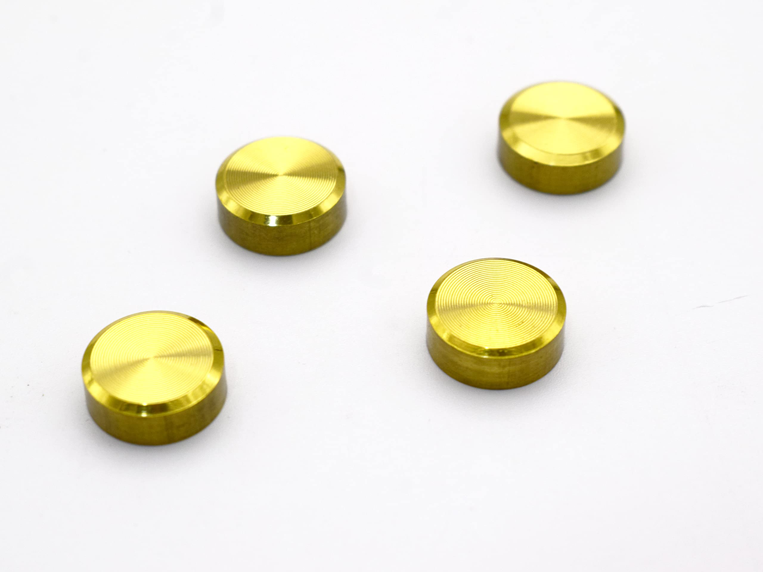 RAB Mirror Cap Aluminum Round Mirror Cap with 12 mm Self Tapping Screw for Mirror (Code:- Mirr Cap BRS, Size:- 12mm, Color:- Gold, Pack of 4 pcs)-image-16