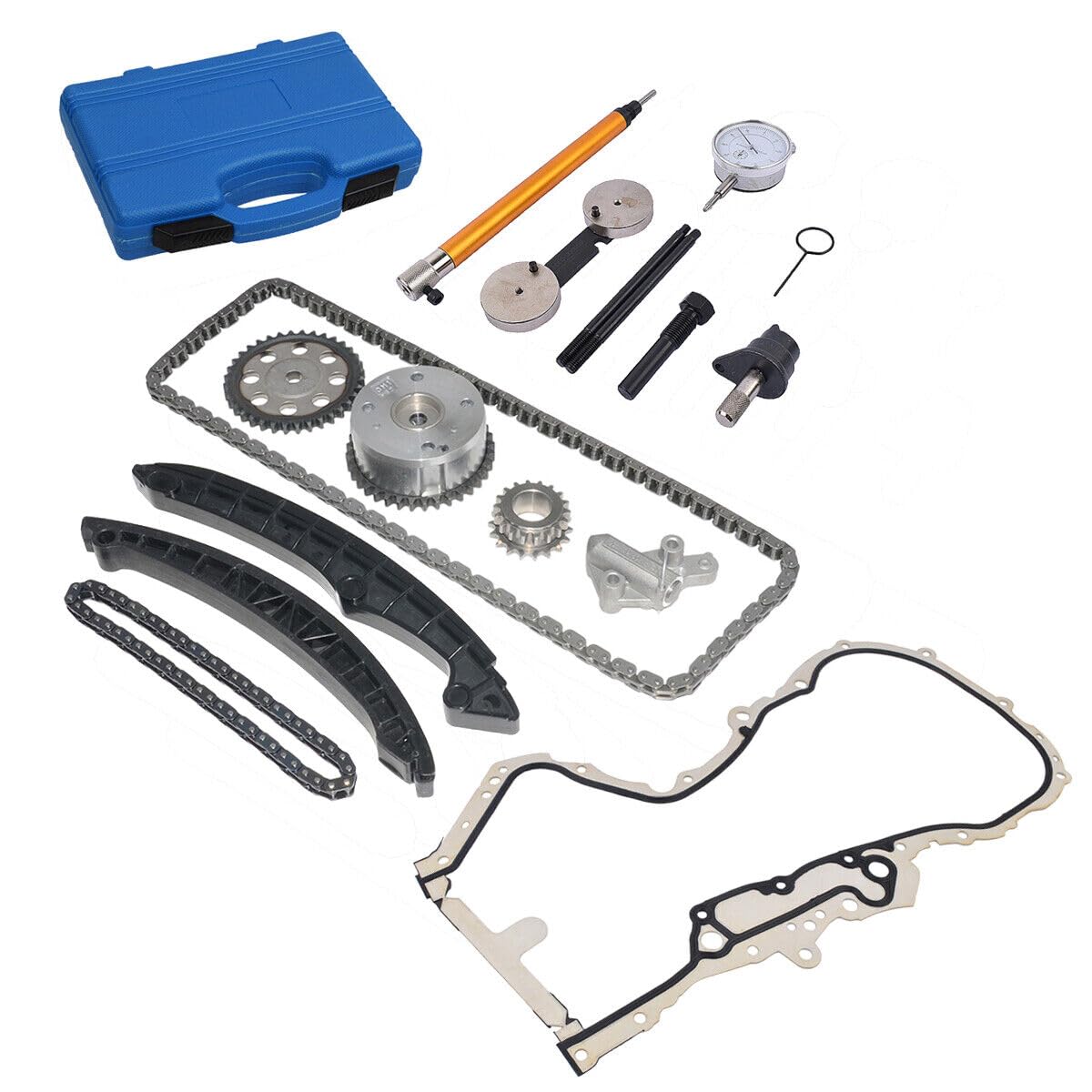 Kit di Catene di Distribuzione Strumento di Regolazione Compatibile con A1 A3 Golf Passat E0s 1.4 TSI CAV CAX CTH 03E109507S 03E109507K