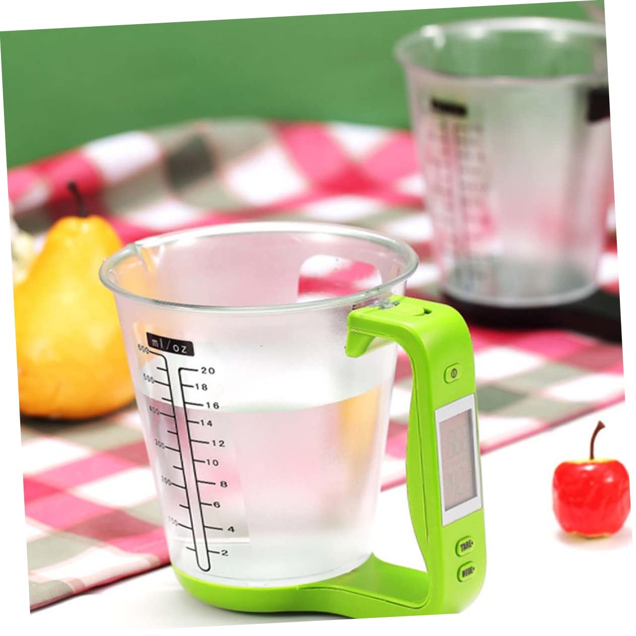 Tasse à Mesurer Numérique la Cuisine 1000 g/1 G, Écran LCD, Pc ABS Vert