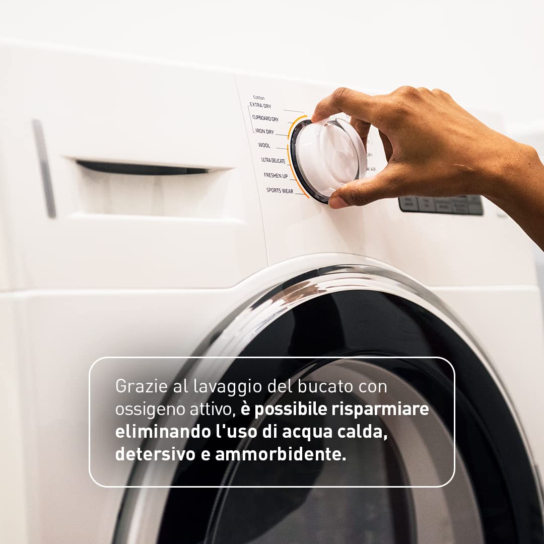 Generatore di Ozono Domestico Vitale - Ozonizzatore - Depuratore d'Acqua Installabile in Lavatrice per Eliminare i Batteri - Ideale per Bagni e Pulizie Domestiche