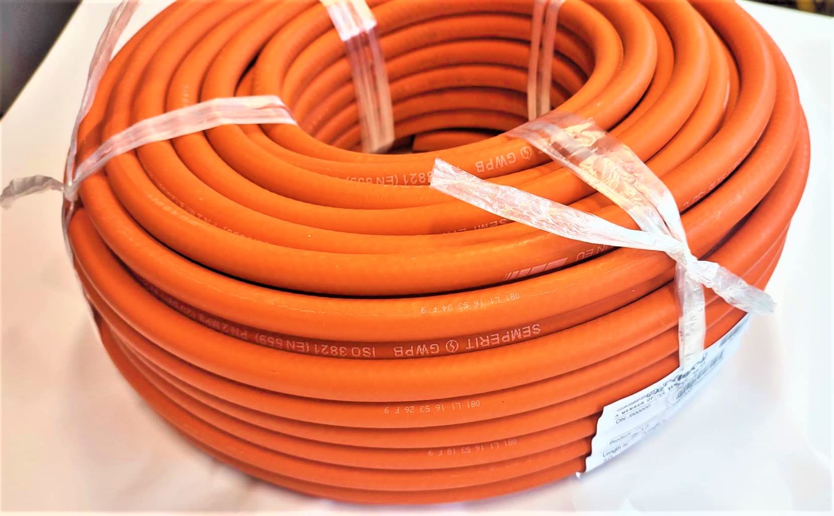Tubo per Gas Propan Butan 25m 20bar Ø9mm Raccordo Rapido -30°C