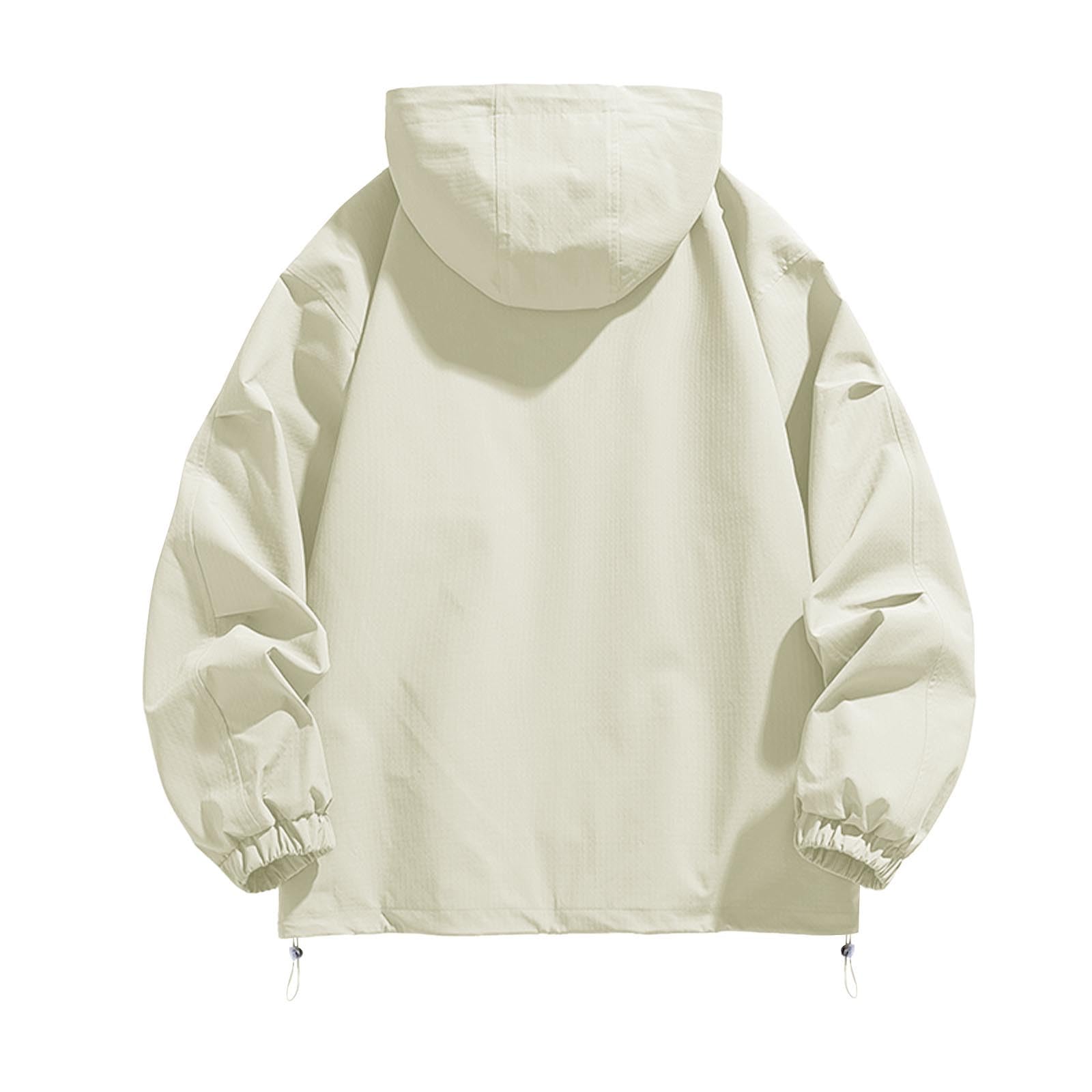 Generisch Herren Jacke Sommer 2023 Freizeit-Outdoor-Kapuzen-Hoodie, funktionelle, lockere Pulloverjacke