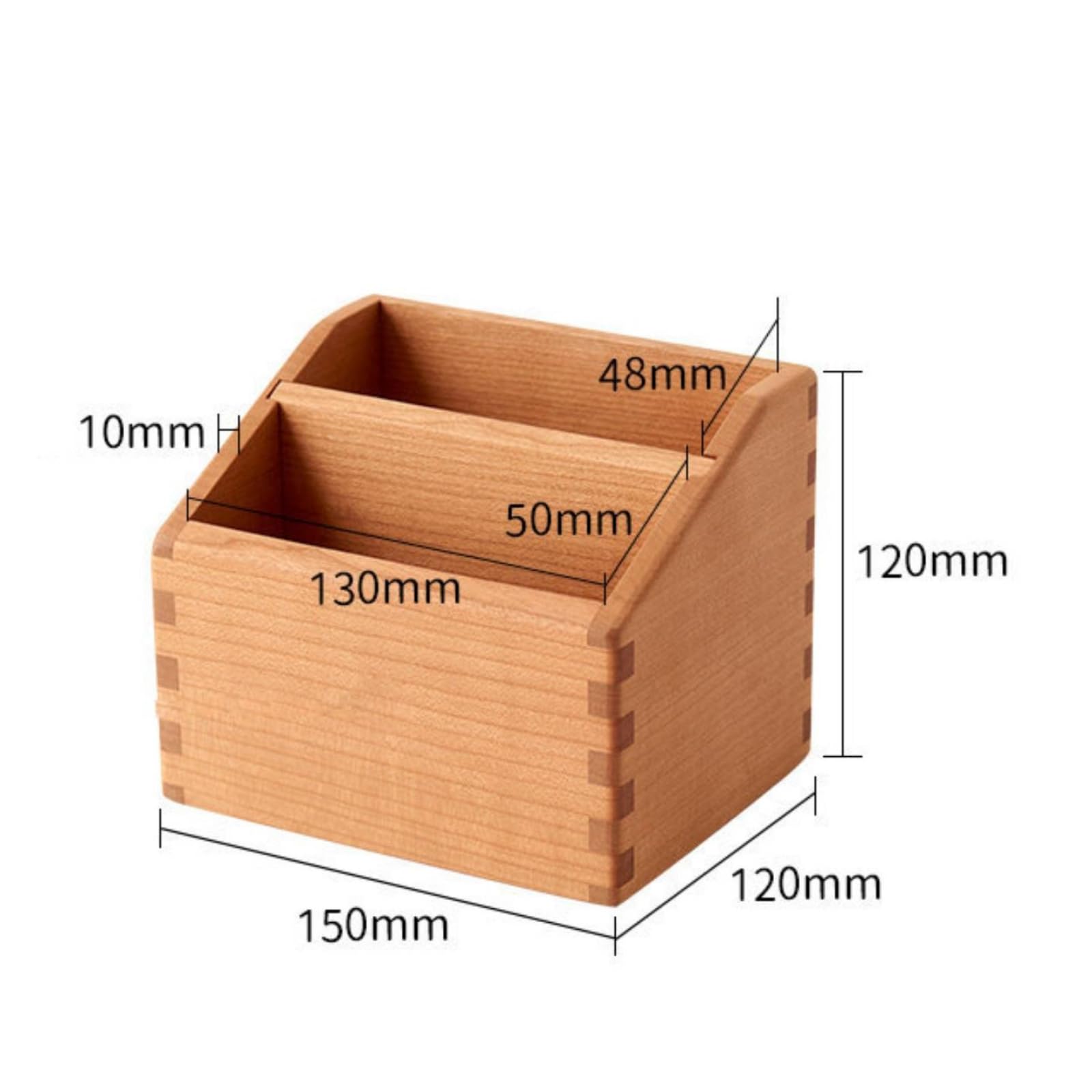 Organizador Cerezo Compacto | Organizador Escritorio con Compartimentos, Estable, para Oficina, 150x120x120mm