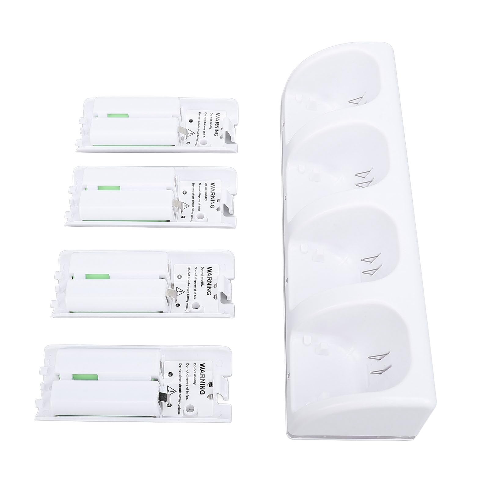 Stazione di Ricarica Controller per, Dock Stazione di Ricarica Controller 4 in 1 con Batteria Ricaricabile 2800mAh, Sostituzione Dock Caricabatterie Telecomando USB