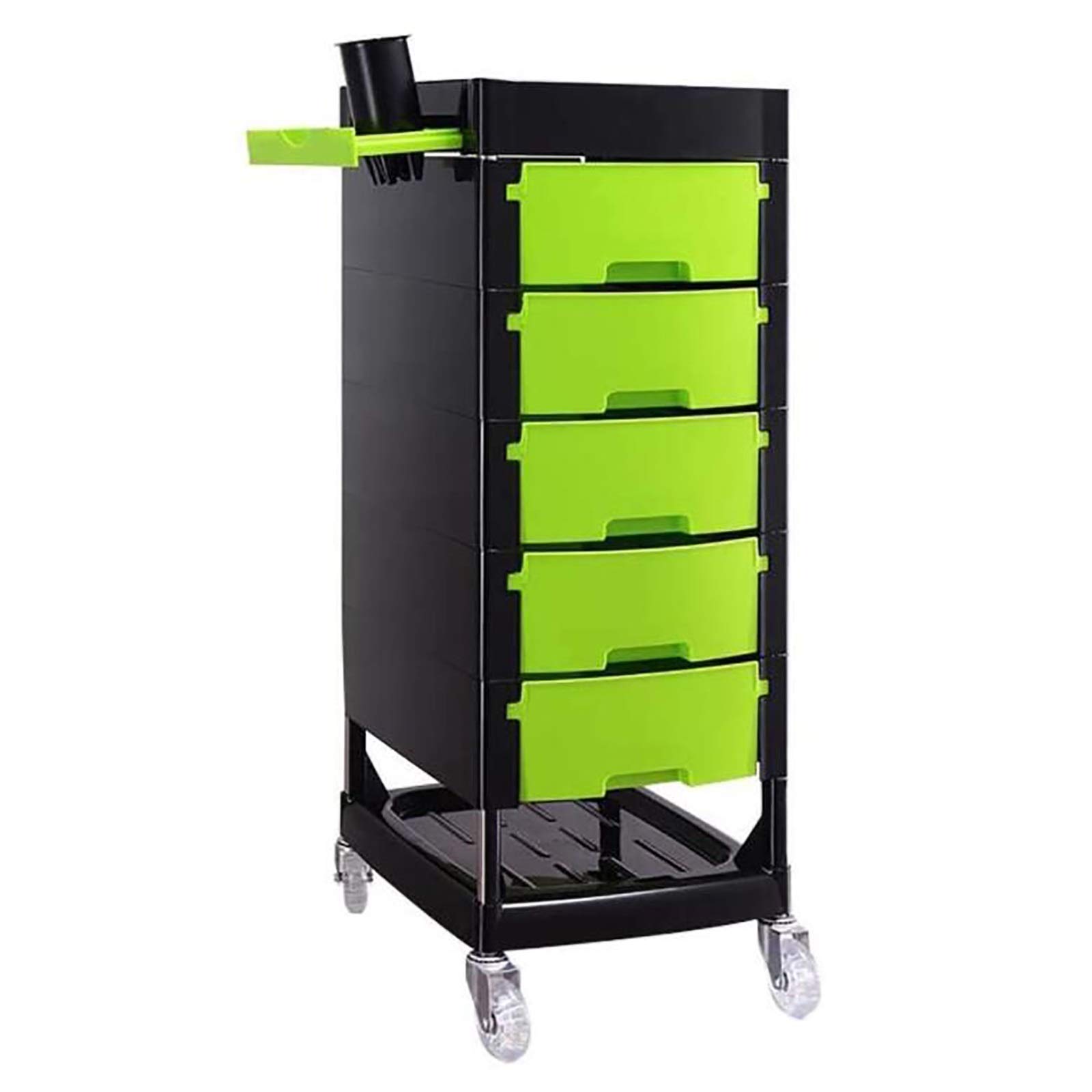 summerrBeauty Salon Trolley,Hair Stylist Hairdressing Racks Hair Salon with 5 Drawer Tool Cabinet Cart for Beauty Salon Barbershop Family (Color : B)