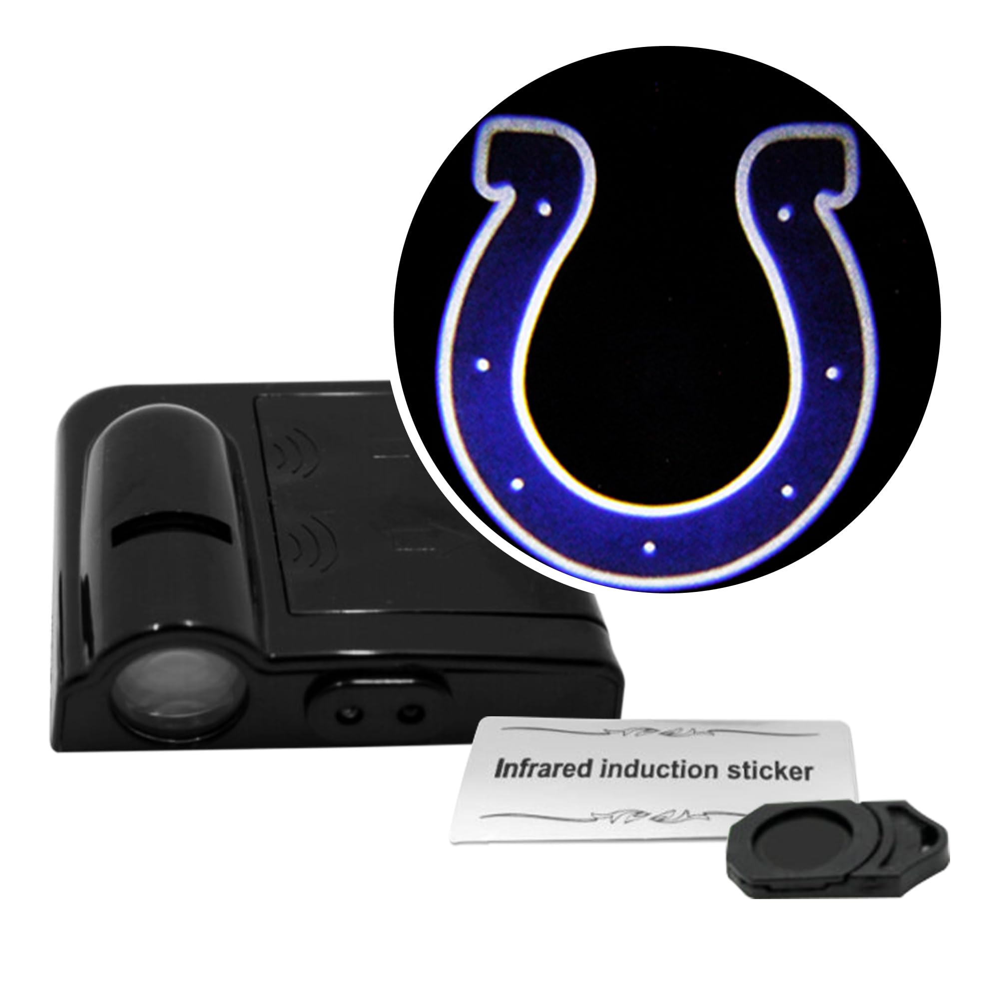 LED Car Door Light - Officially Licensed NFL Wireless Projector - Show Your Team Pride - Battery Powered, Easy Install