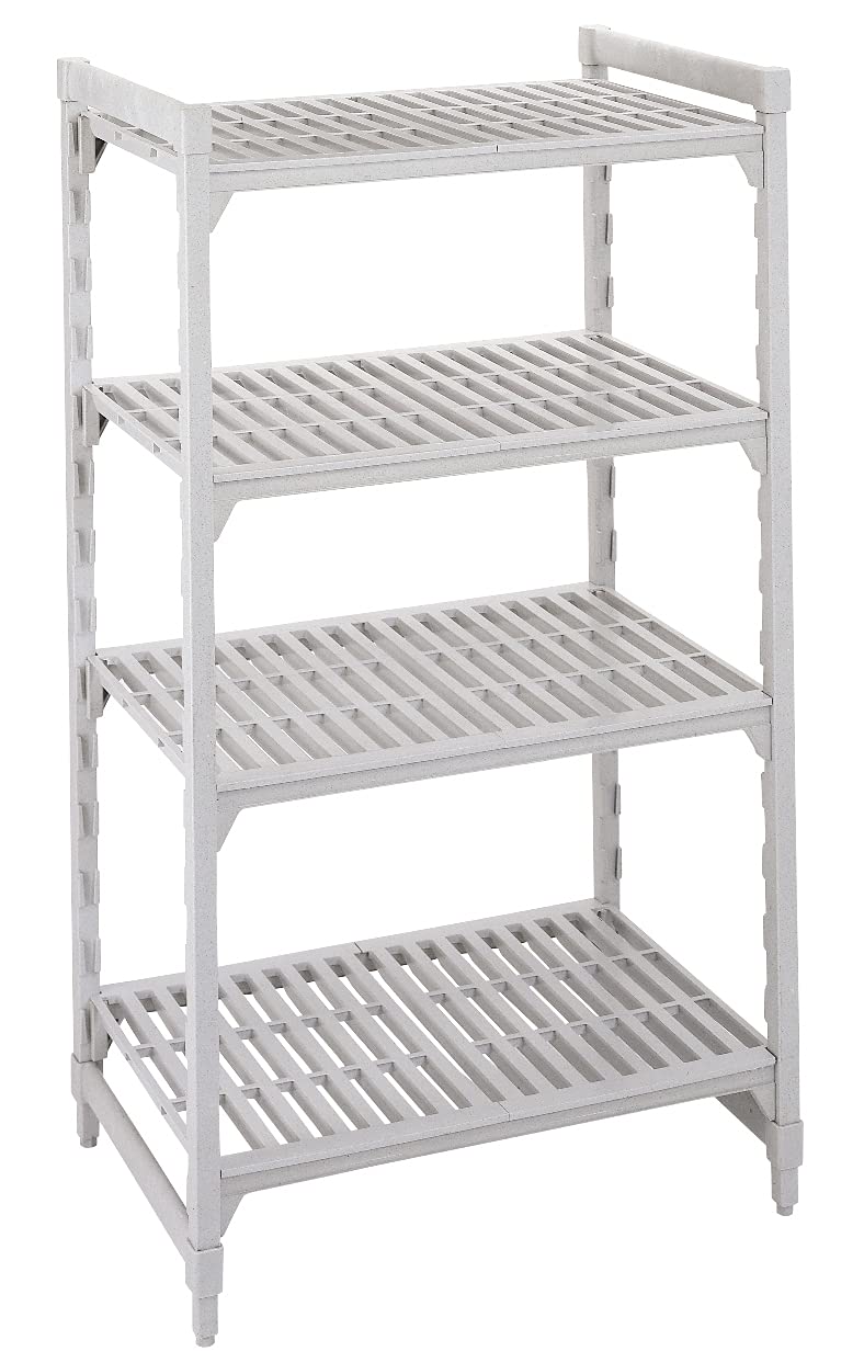 Cambro CPU244272V4480 Camshelving Premium Starter 4V 24X42X72 Speckled Gray 1 Each