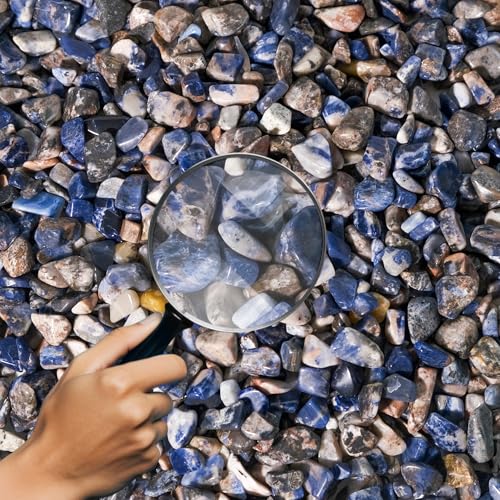 Image of Sodalite Crystal Chips Bulk 1lb, 600+ Pieces, 8-15mm Natural Stones
