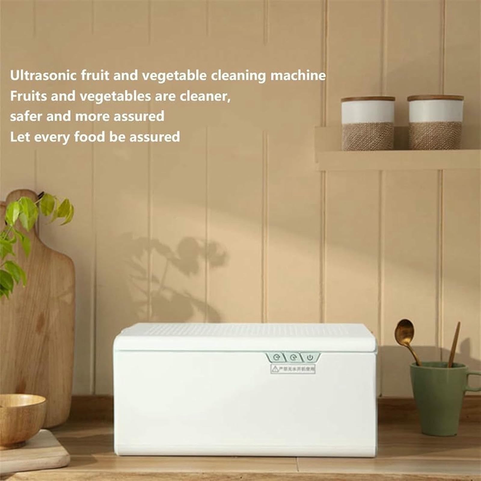Limpiador ultrasónico de verduras de frutas 3L elimina 97% pesticidas Purificador automático de alimentos para carne Mariscos Utensilios de cocina Ahorro de energía Lavadora de agua Segura Vida saluda