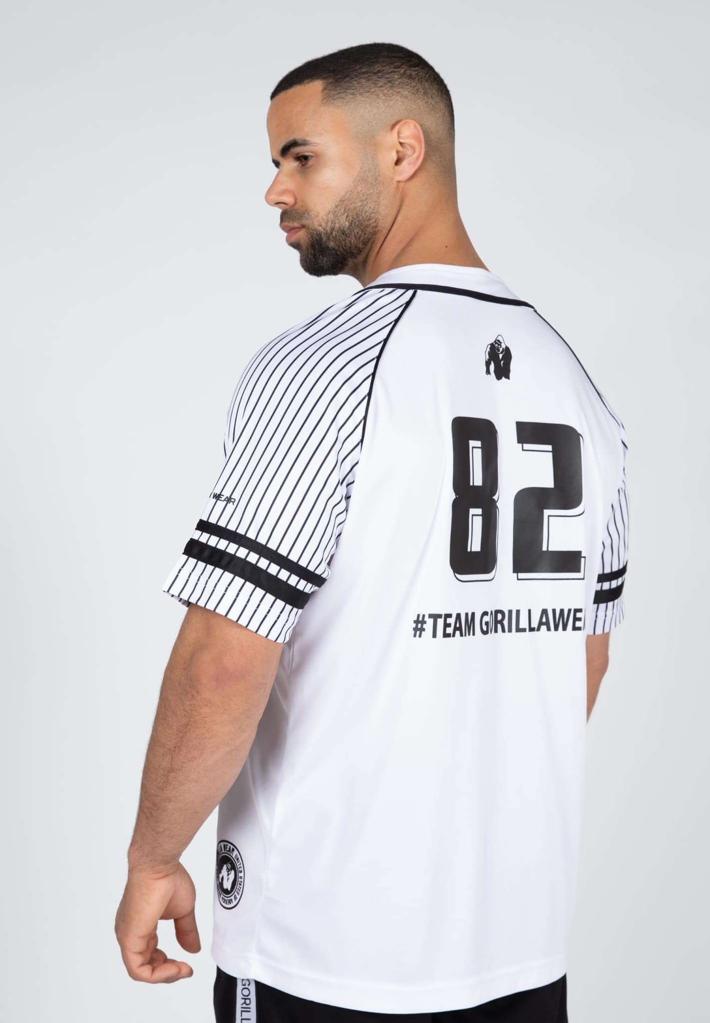 Gorilla Wear Jersey 82 Baseball Blanc