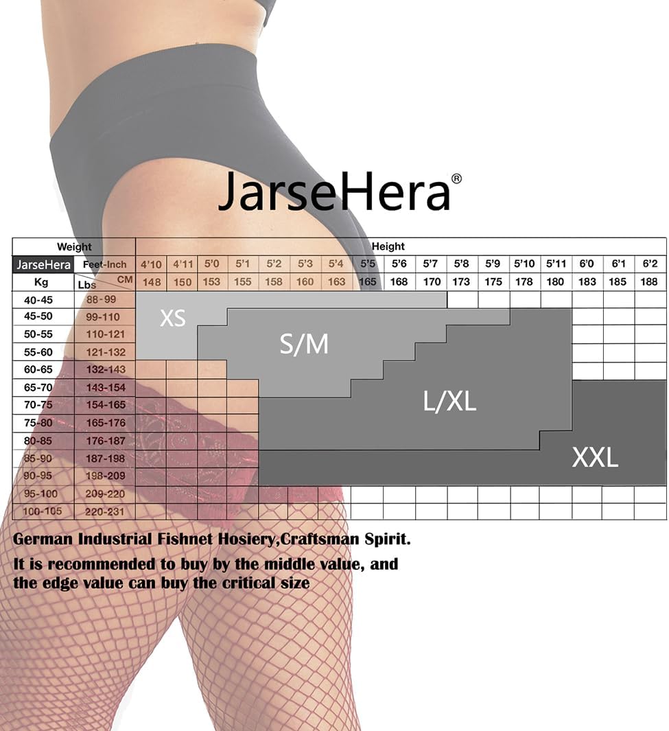 JarseHera Fishnets Thigh High stockings Silicone Lace Top Stay Up Sheer Nylon Hosiery - Image 7