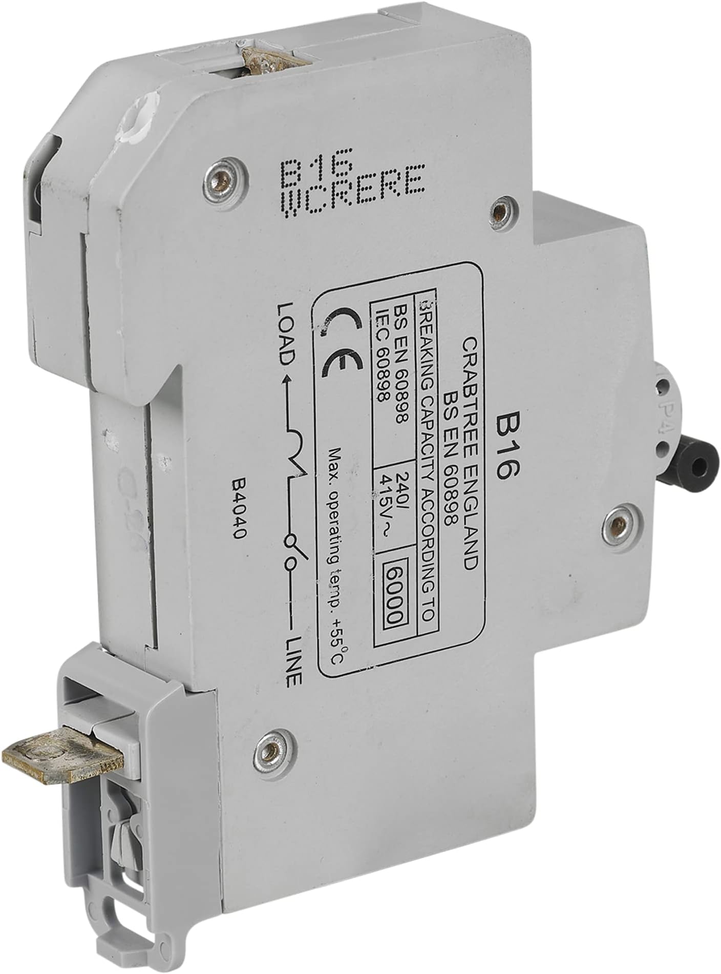 Single Pole Starbreaker MCB Circuit Breaker Type B/C Fuse Electrical (Type B 16A)