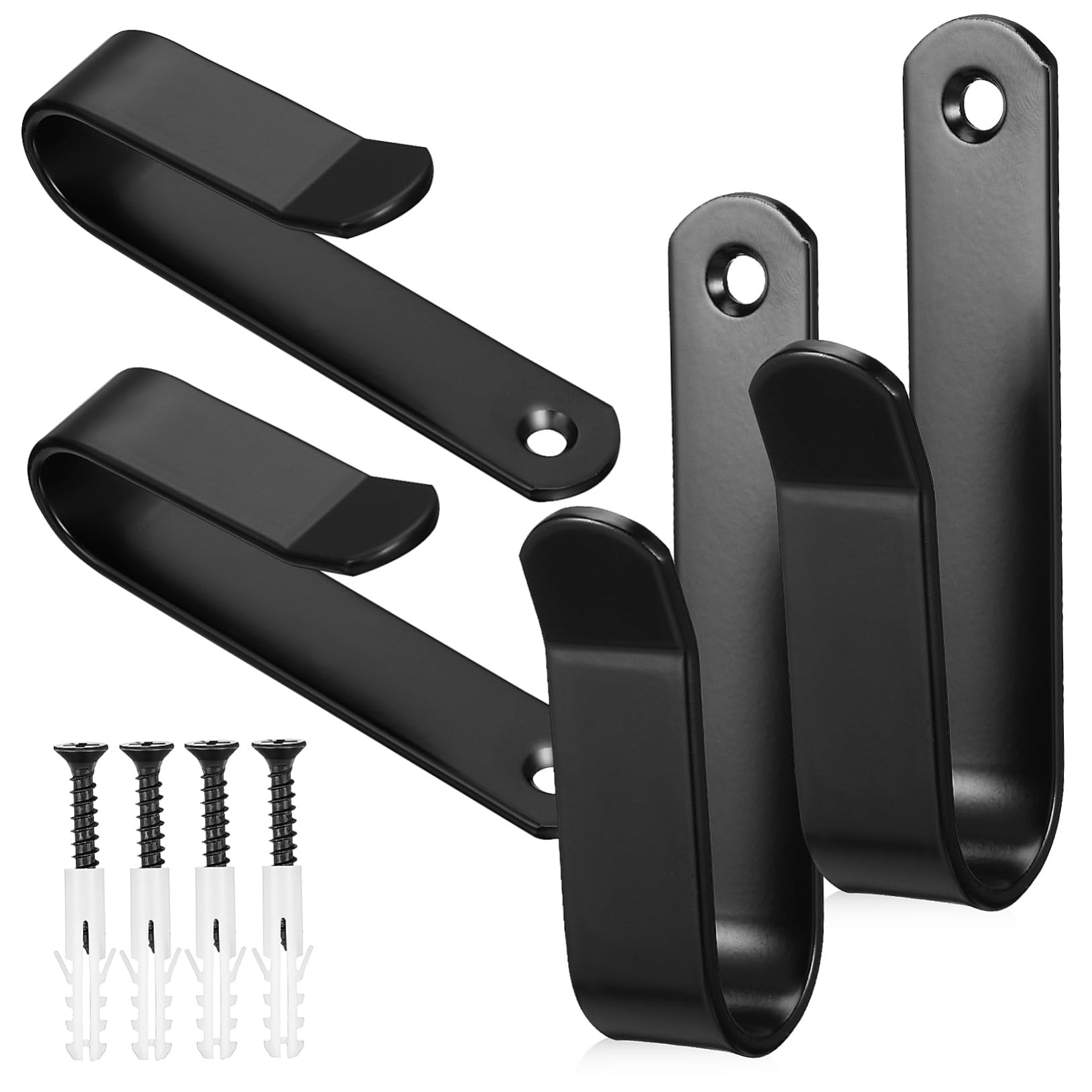 Yardwe Wall Mount Hooks 4pcs Snowboard Racks Snowboard Hangers Coat Hooks Tool Hangers Heavy Duty