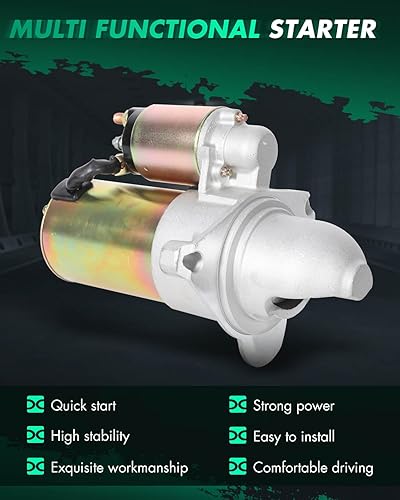 Miniatura 2 de SCITOO Motor de arranque SR8626X 6490N para Hummer H3 2006 3.5L, Isuzu Ascender 2003-2005 3.5L/4.2L, Oldsmobile Bravada 2002-2004, Saab 9-7X