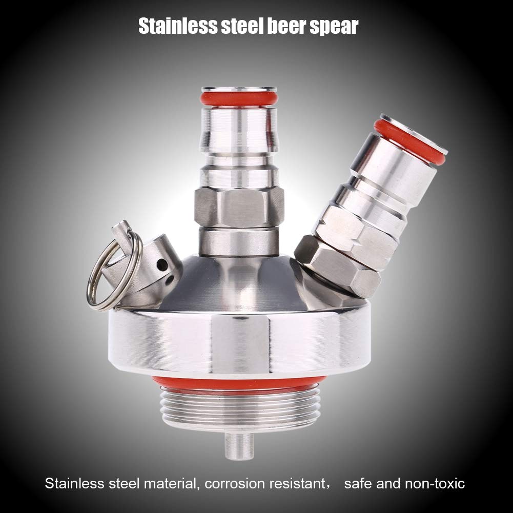 Conector De Dispensador De Barril, Conector De Barril De Lanza De Cerveza Acoplador Rápido De Lanza De Cerveza De Acero Inoxidable Acoplador Rápido De Lanza De Cerveza De Acero Inoxidable Par