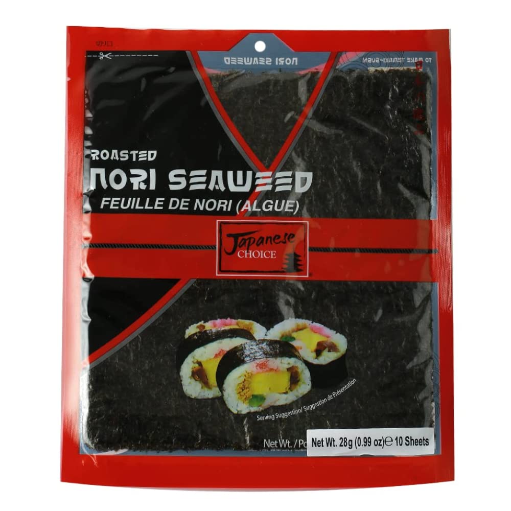 Japanese Choice Roasted Nori Seaweed 10 Sheets- 28gm (Pack of 2