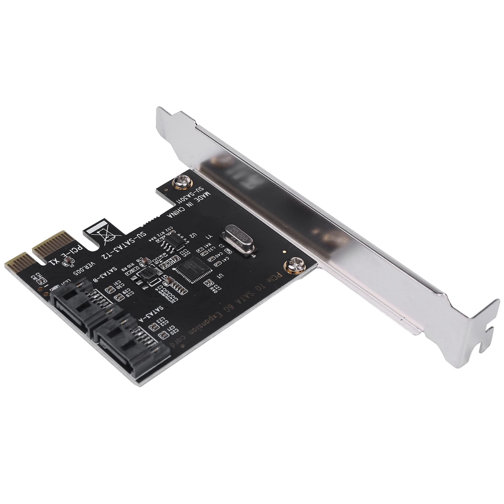 5X Pcie Pci A Sata3.0 2 Porte Sata III 6G Adattatore Scheda Controller di Espansione