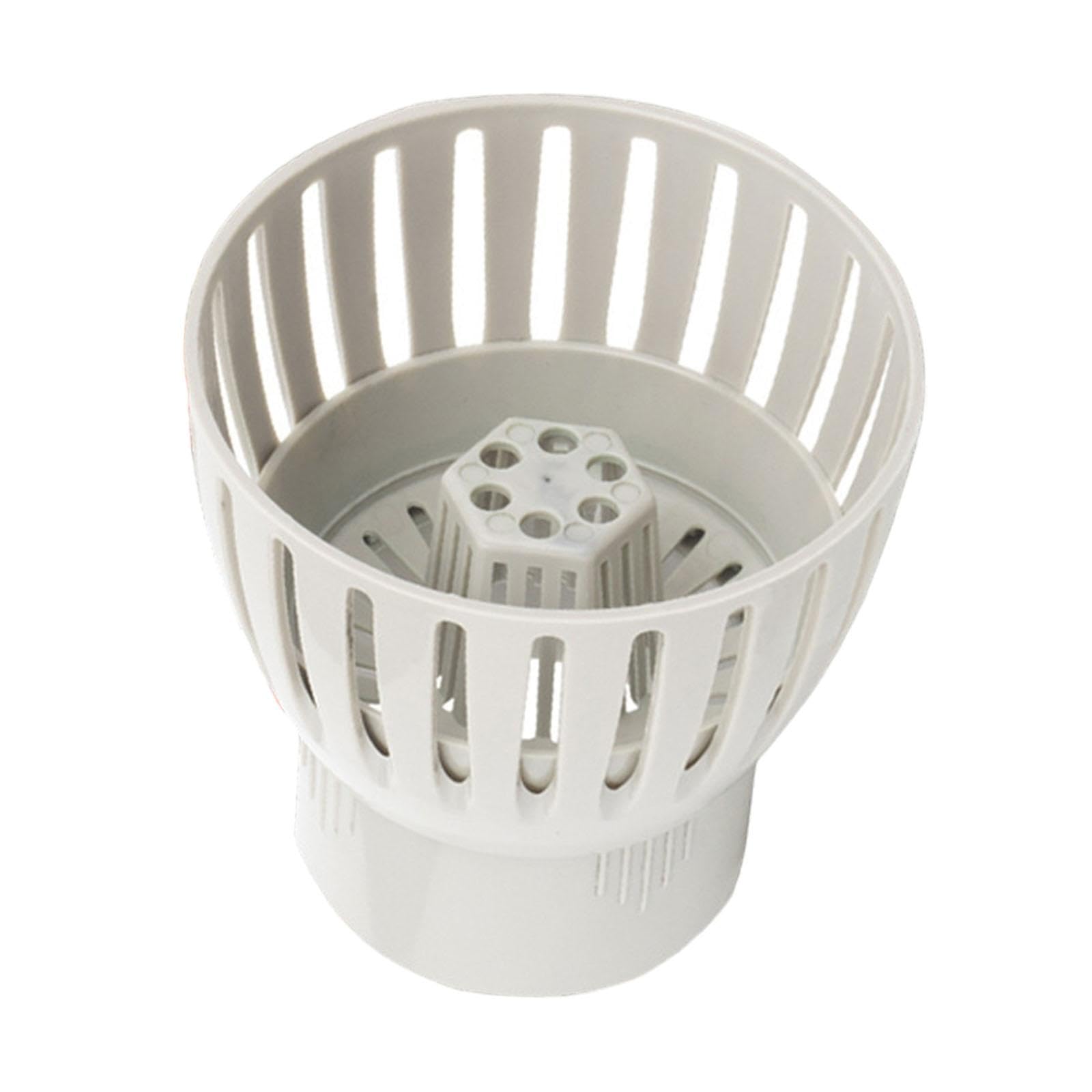 perfk Colector de Hojas de desechos Skimmer para Piscina, reemplazo de Doble Capa, 110mm