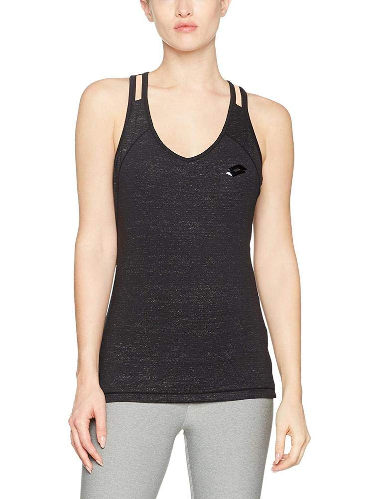 Lotto Indy III PRT PL W Tank Top, Women, womens, Sleeveless Shirt, S6035, Black, XL