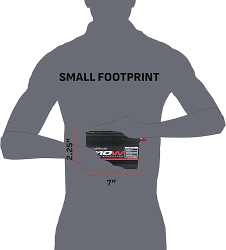 Miniatura 6 de Schumacher XI41B 'X-Line' convertidor de potencia de 410 vatios, con pinzas para la batería, y enchufe adaptador macho de 12 voltios.