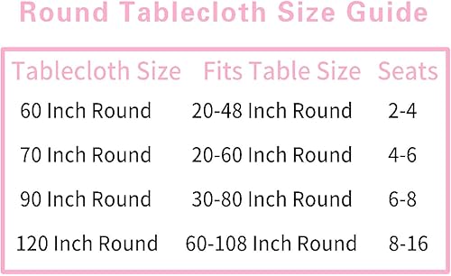 Miniatura 7 de DFOONO Mantel redondo azul rey de 120 pulgadas, resistente a las manchas y a las arrugas, lavable, mantel circular de tela de poliéster de 10 pies