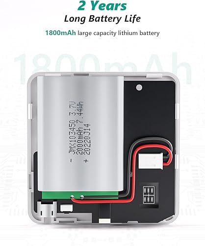 Miniatura 8 de Termómetro WiFi, alarma de congelador, alerta de correo electrónico y aplicación, 2 años de registro de datos, sin tarifa de suscripción, sensor de