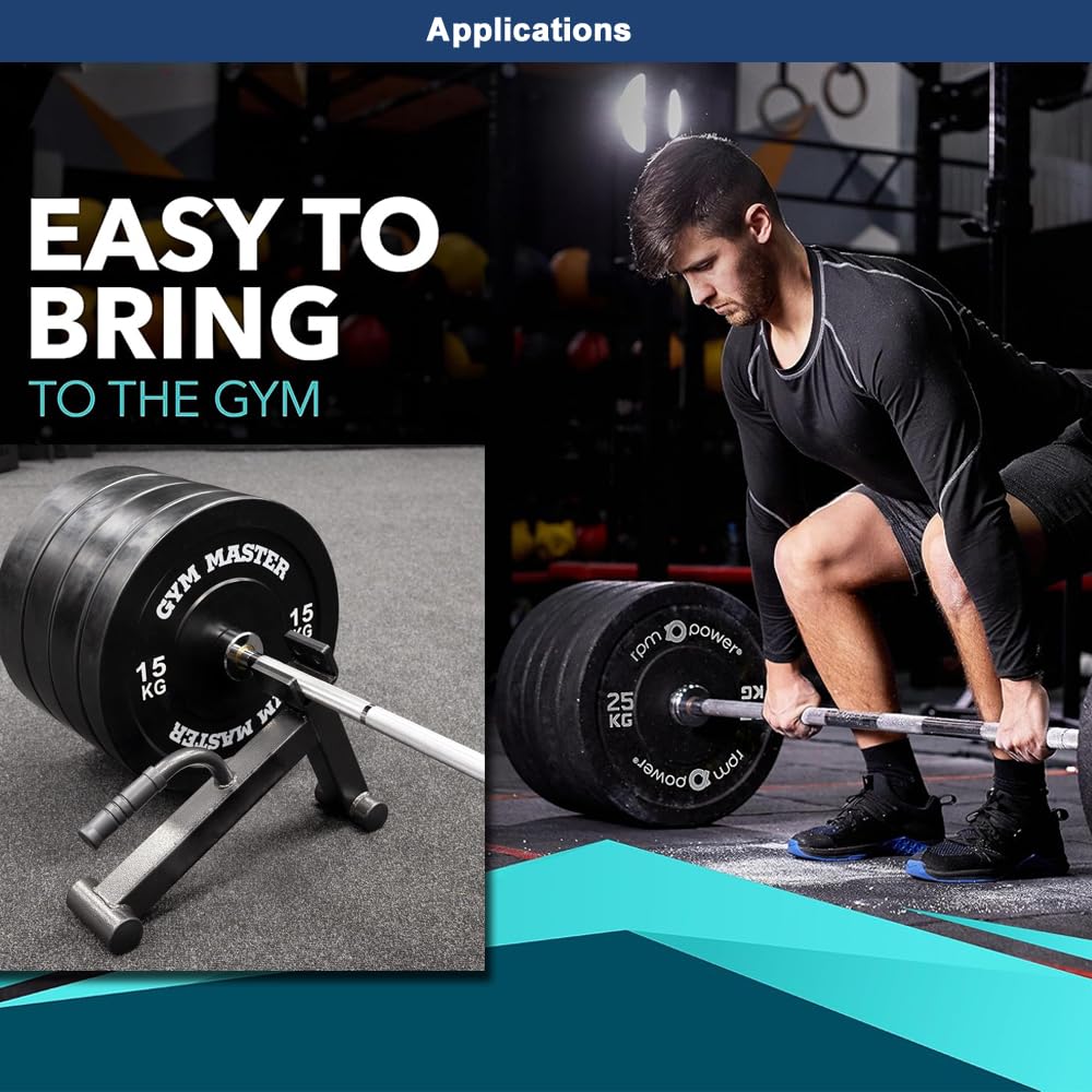 Langhantelheber, Hantelscheiben-Wechselständer Mit Rutschfestem Griff, Perfekt Entladen Und Wechseln Von Gewichtsplatten, Für Kreuzheben, Powerlifting, Krafttraining Für Das Heim-Fitnessstudio Usw