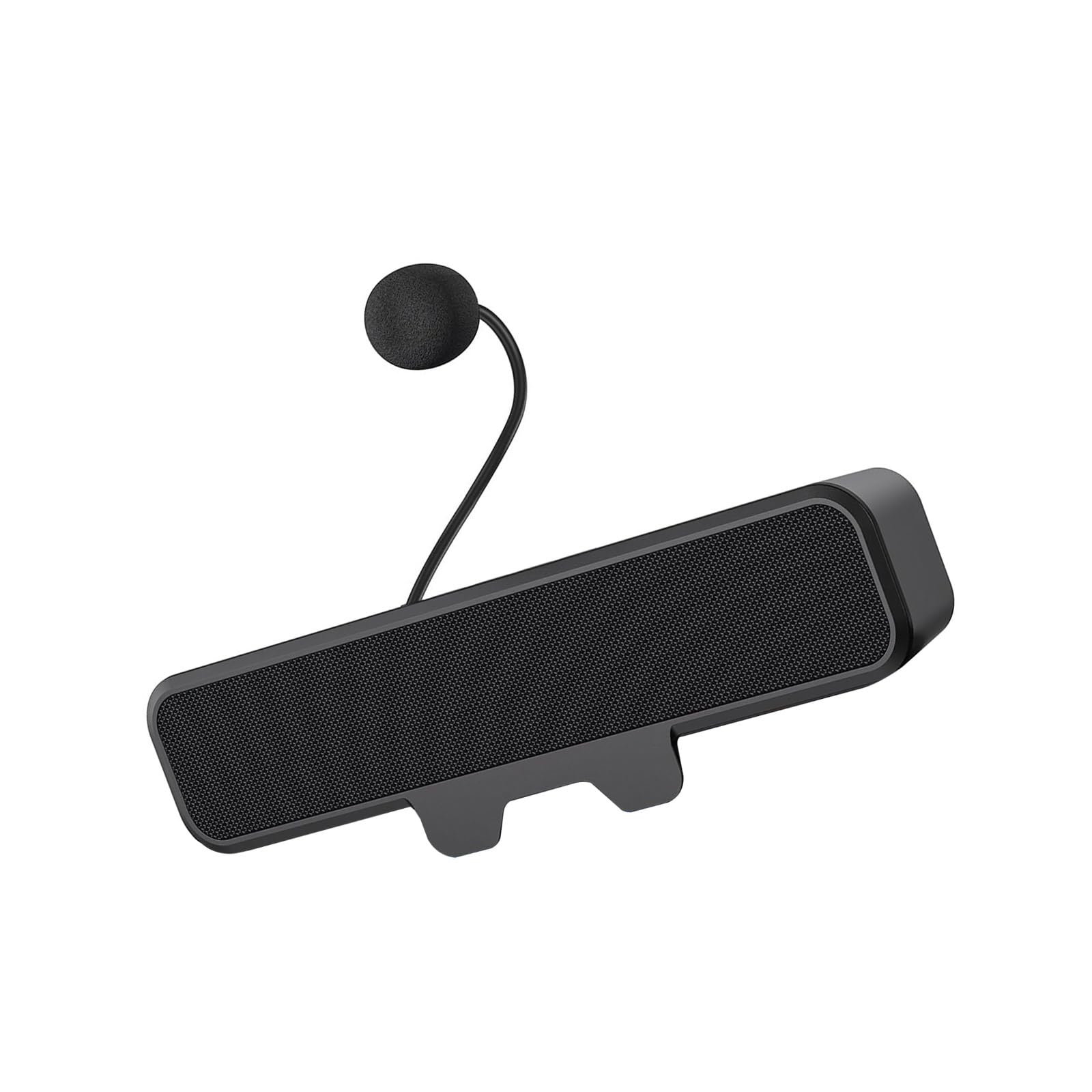 Aggiornamenti Altoparlanti da tavolo esterni Pulsante silenziamento rapido Microfono staccabile Compatibile con USB C Morsetti sul design per computer Altoparlanti esterni con microfoni staccabili
