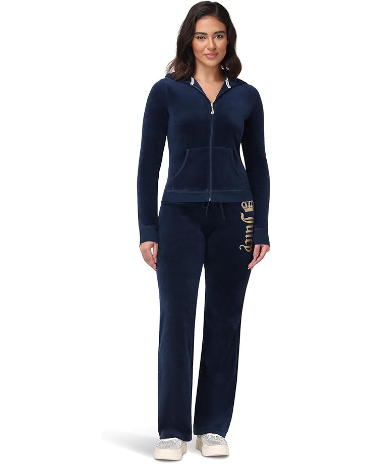 Juicy Couture Heritage Rib Trim Kangaroo Pocket Track With Back - #5 of 5