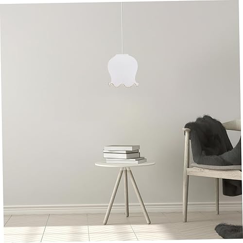 Miniatura 9 de Angoily Pantalla de cristal Pantalla de luz de vidrio Pantalla de lámpara de araña Pantalla de luz de techo de vidrio Cubierta de lámpara de lirio