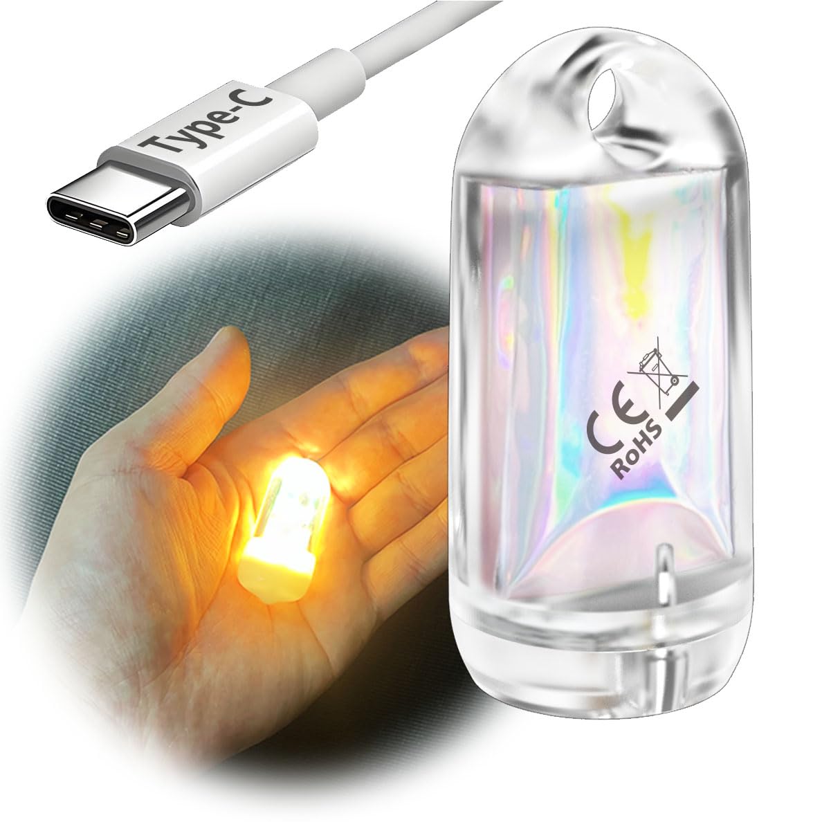 Amazon.co.jp: DOKEEP GD2 超ミニ LEDライト 超軽量 11g USB充電式 EDC
