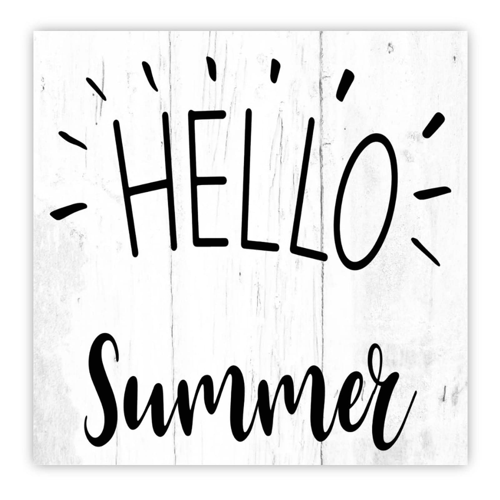 Plaque en bois Hello Summer pour décorer votre salon chaleureux