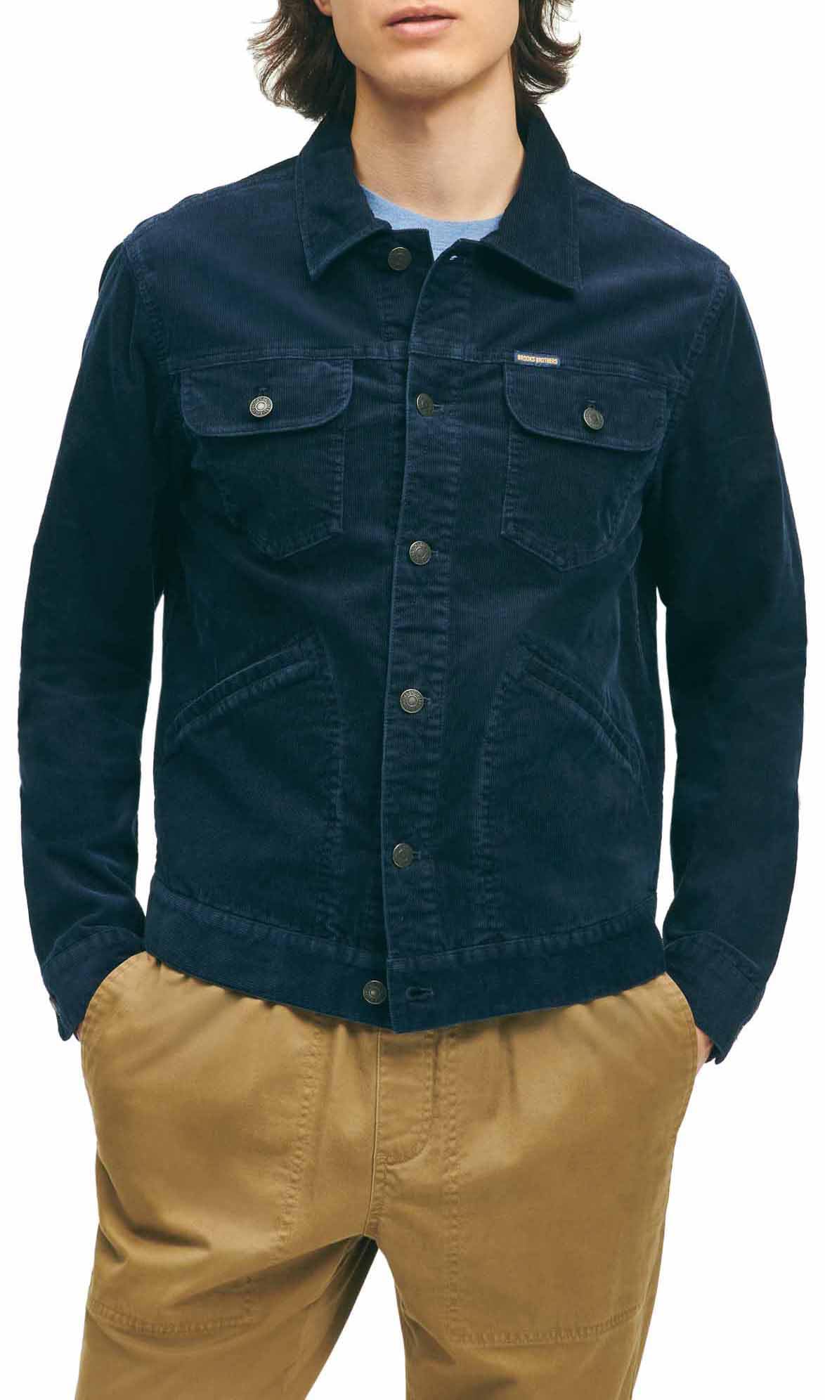 Brooks Brothers mens Corduroy Trucker Jacket Outerwear