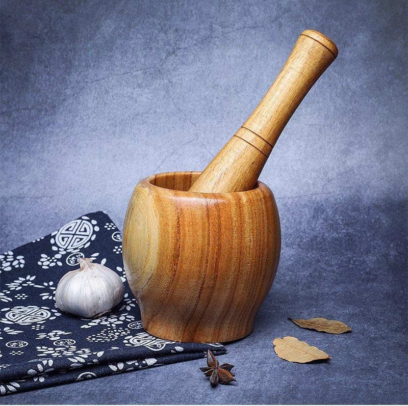 Amazon｜木製 すり鉢 すりこぎ棒 2点セット （潰し棒付き） 搗き器