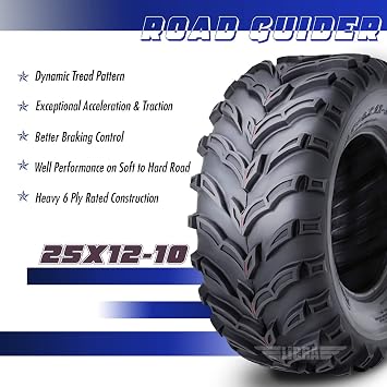 ROADGUIDER 2 ATV/UTV Tires 25x12-10 25x12x10 6PR 10274