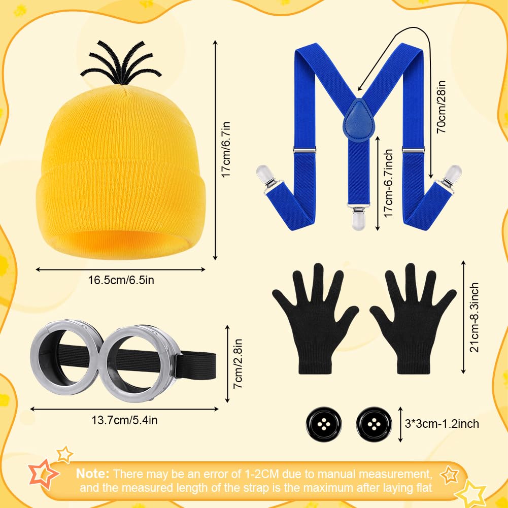 BSBUY 5 Pcs Yellow Costume Accessories Set - Image 2