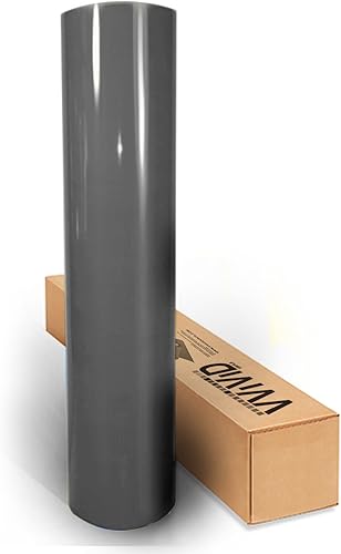 VVIVID XPO - Rollo de película de vinilo para auto, color gris oscuro brillante (17.75 pulgadas x 5 pies)